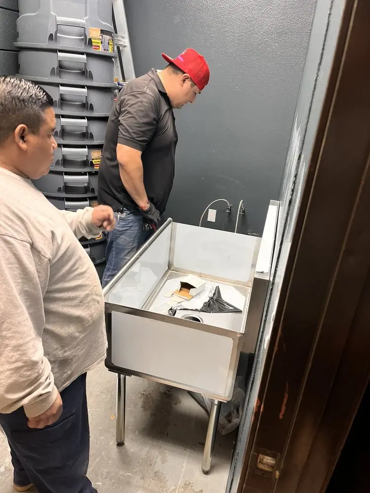 Commercial plumbing and sink installation in Dodson